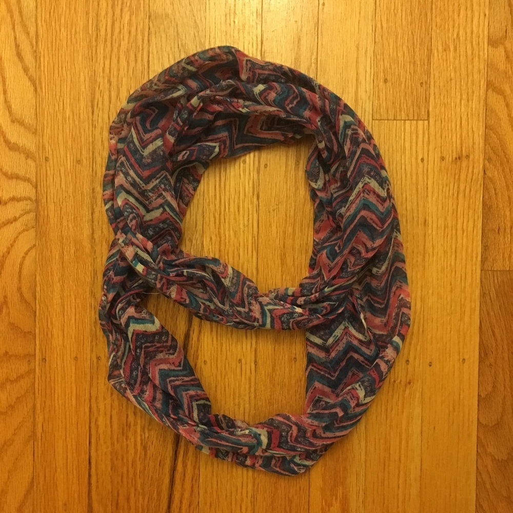 Multicolored Infinity Scarf - Picture 2 of 3